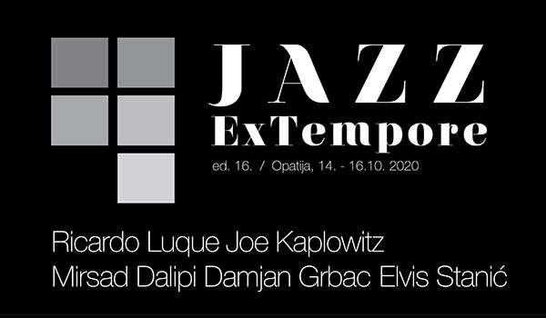 Ulaznice za 16. Jazz Ex Tempore, 16.10.2020 u 20:00 u Centar Gervais