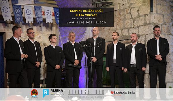 Ulaznice za Klapa Vinčace - KLAPSKE RIJEČKE NOĆI - koncert, 12.08.2022 u 21:30 u Trsatska gradina
