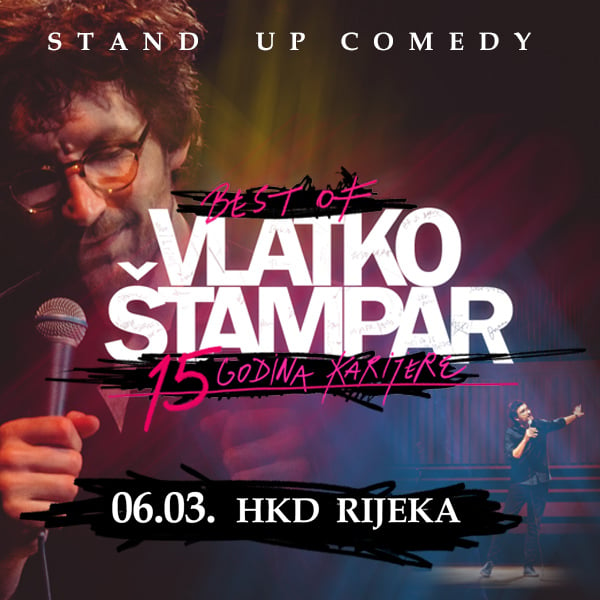 Ulaznice za Best of - Vlatko Štampar - stand up comedy show, 06.03.2024 u 20:00 u HKD na Sušaku
