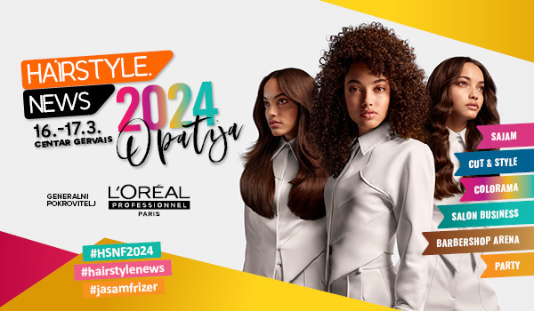 Vstopnice za 19. Međunarodni frizerski festival – Hairstyle News 2024, 16.03.2024 ob 11:00 v Centar Gervais