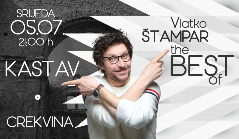 Tickets for VLATKO ŠTAMPAR, THE BEST OF, 05.07.2023 on the 21:00 at Trg Crekvina, Kastav