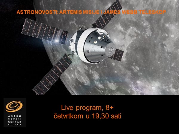 Ulaznice za Astronovosti: Artemis Misije i James Web teleskop, 26.01.2023 u 19:30 u Astronomski centar Rijeka
