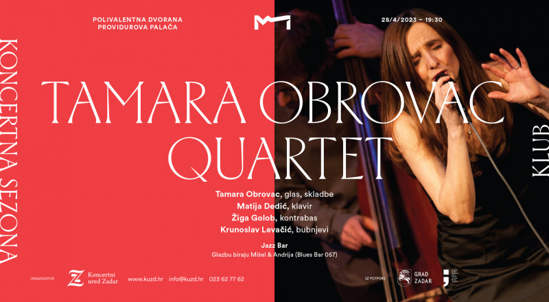 Ulaznice za Tamara Obrovac Quartet, 28.04.2023 u 20:00 u Polivalentna dvorana - Providurova palača